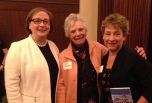 L to R, Kathleen Crowther, President, Cleveland Restoration Society, Pat Eldredge, Gretchen Gaede at the the 'Celebration of Preservation' Awards 2016