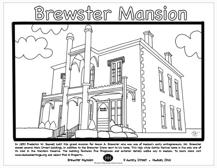 Brewster Mansion Colors Page