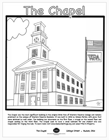 The Chapel Coloring Page