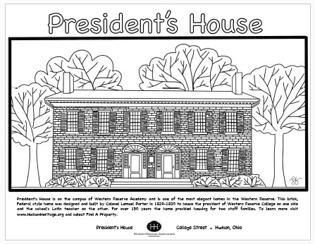 President's House Coloring Page